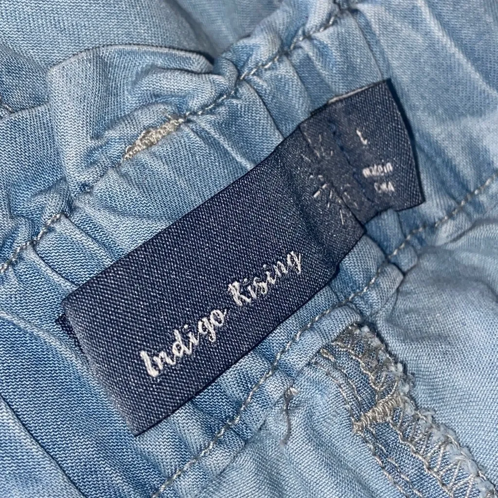 CHAMBRAY JOGGERS LIGHT BLUE Indigo Rein - Image 4