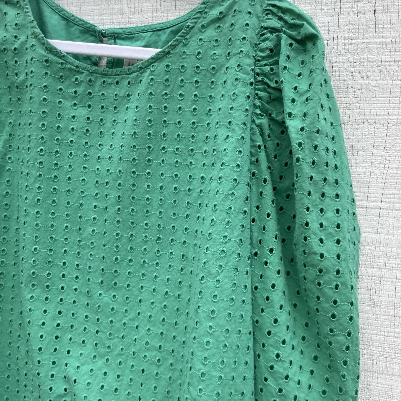 XXL Green Dressy New Day Shirt Blouse Professional Business Solid Green Top - Image 3