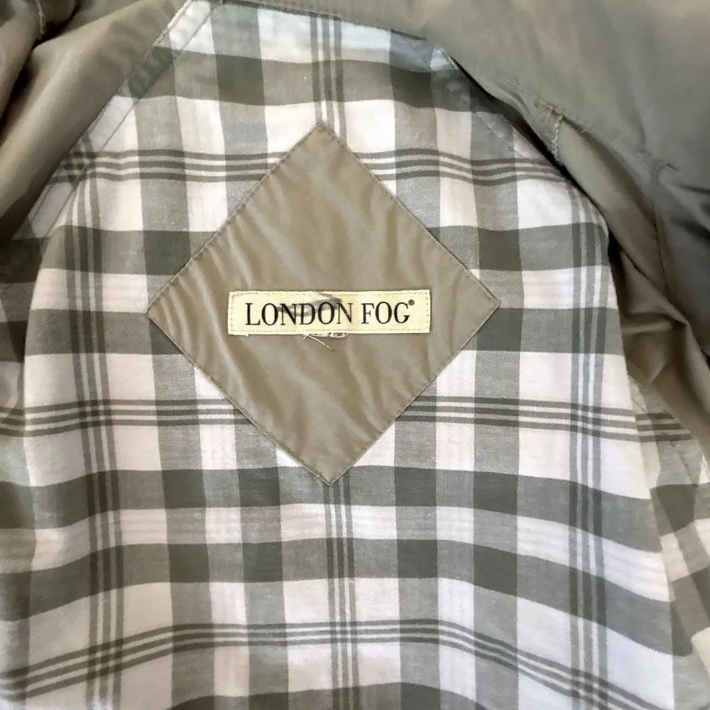 LONDON FOG Womens Size S Khaki Cotton Utility Jacket Lightweight Detachable Hood - Image 8