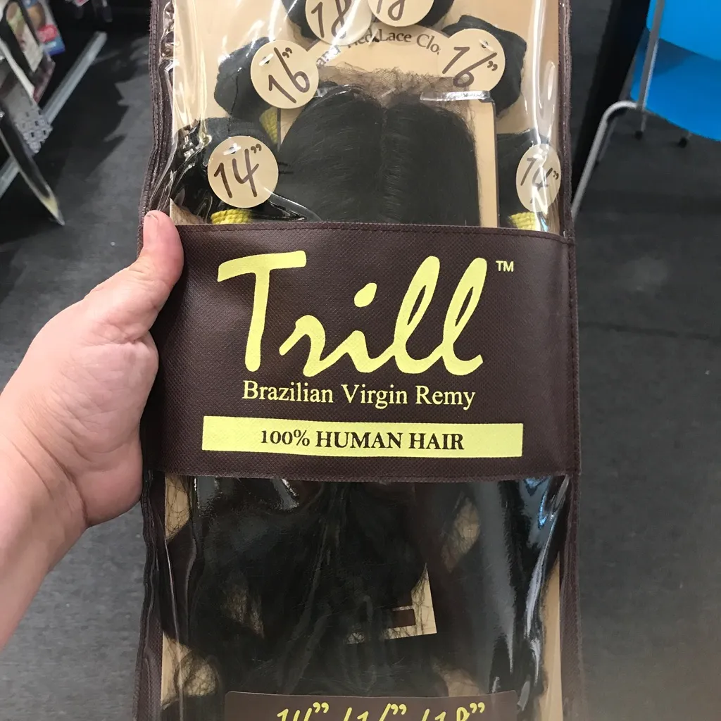 14,16,18 #Bundles with closure 100% Human Hair - Image 5