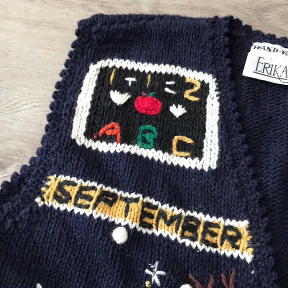 Erika Hand Knit Vest Months October December - Image 8