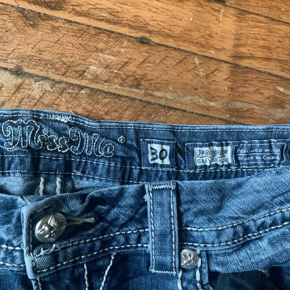 Miss Me western 30 easy skinny bling cowboycore festival jeans - Image 2