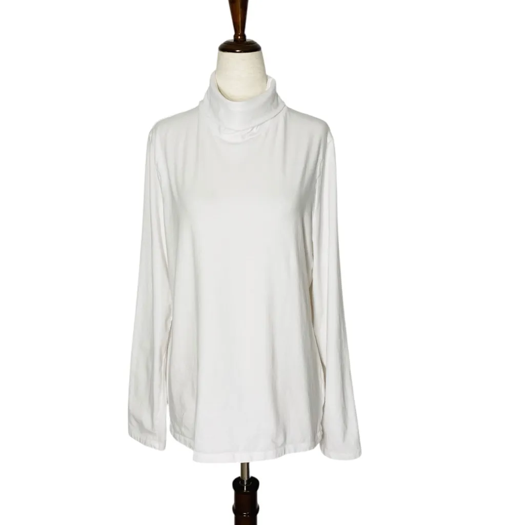 TALBOTS Basic White Turtleneck Top - Image 3