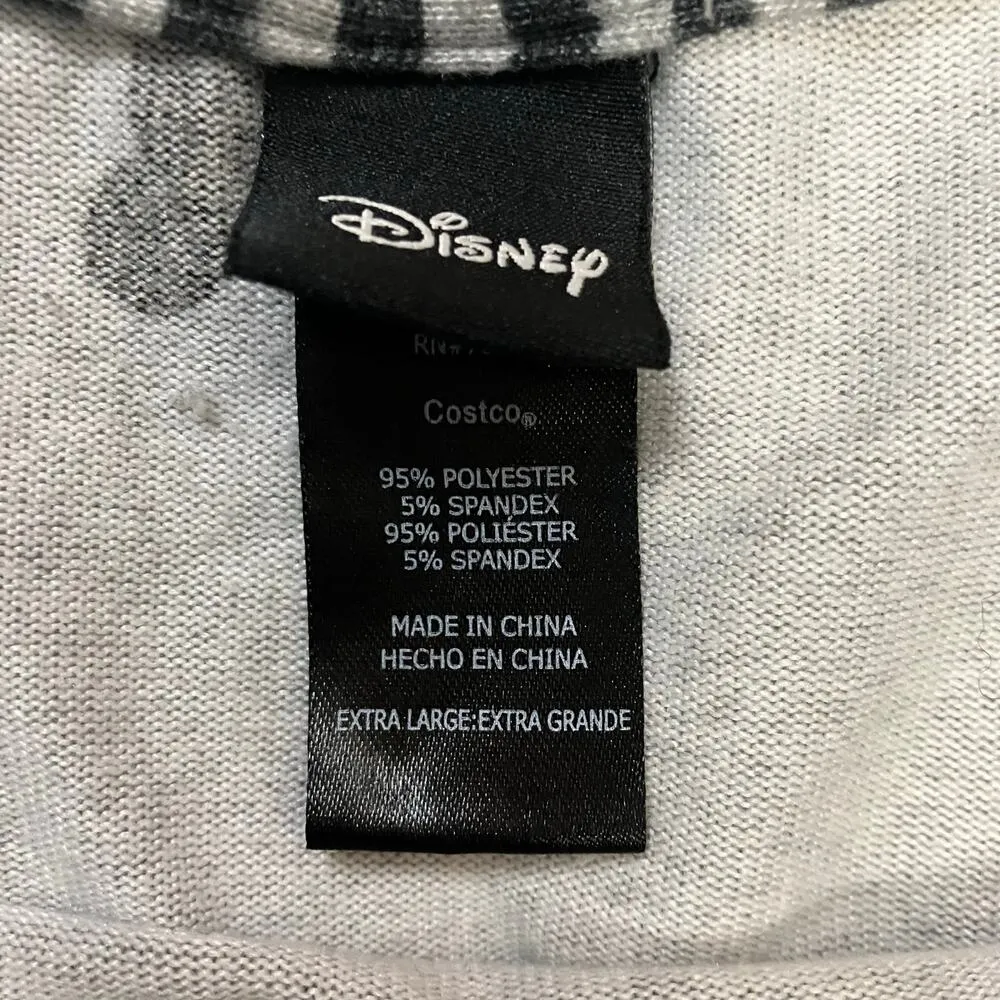 Disney  Women's Gray Mickey Print Long Sleeve Size XL - Image 5