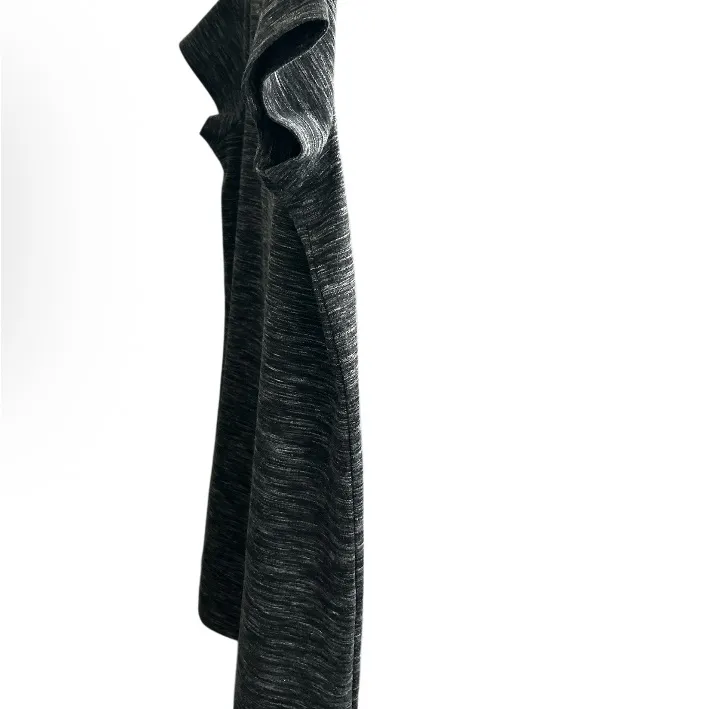 ANN TAYLOR LOFT Charcoal Heathered T-Shirt Dress Size XL - Image 6