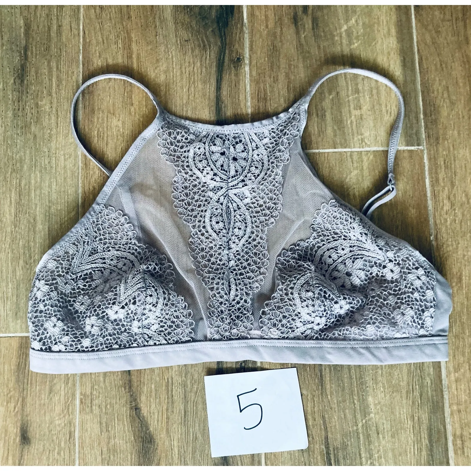 Victoria's Secret Bralette Size Medium Gray - Image 2