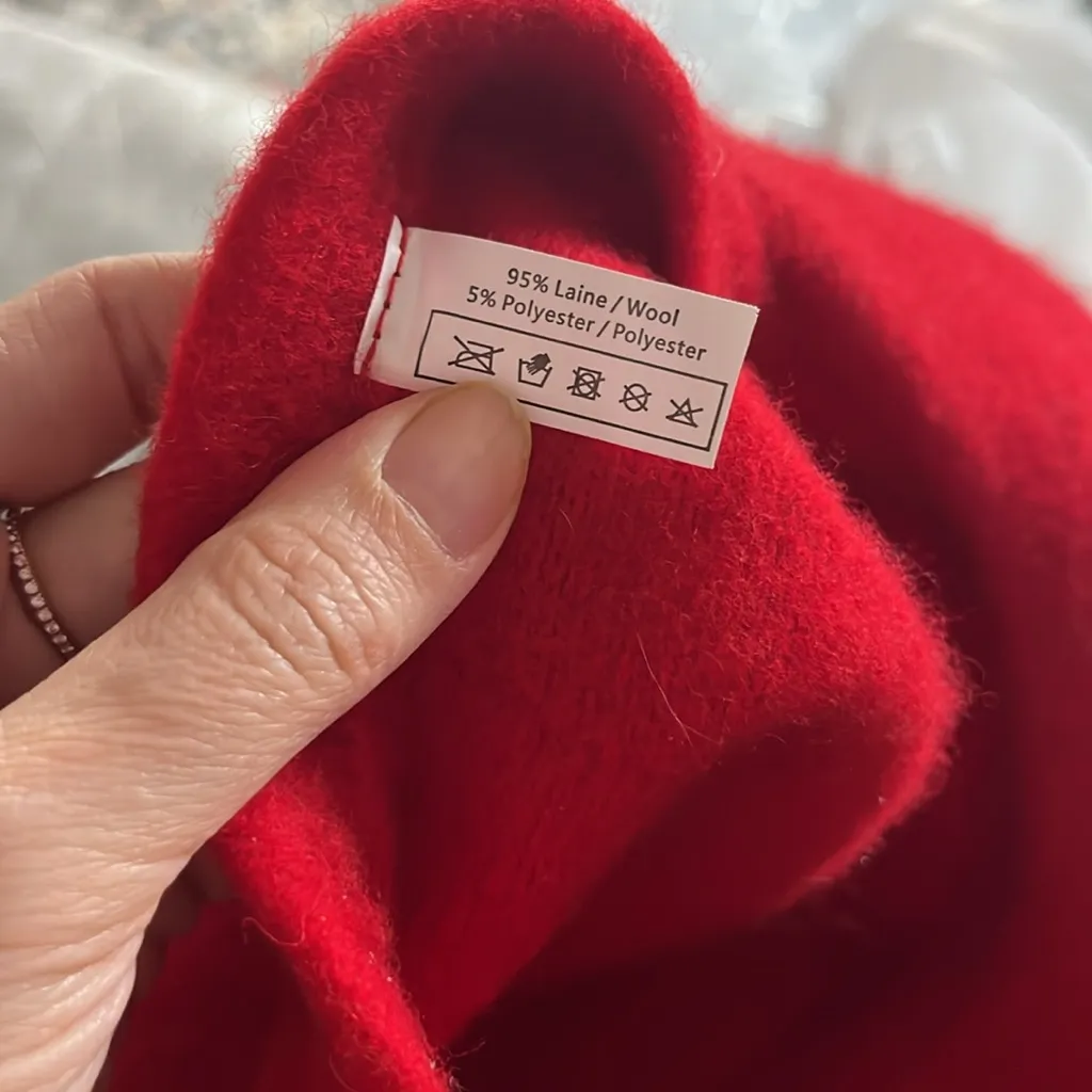 French red wool berret hat - Image 5