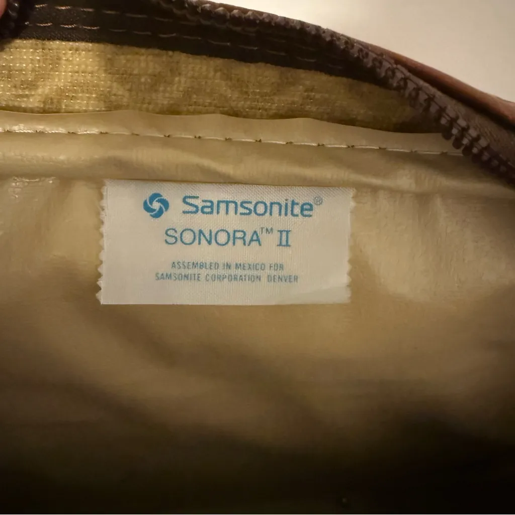 Vintage Samsonite Sonora II Shoulder Bag Brown - Image 9
