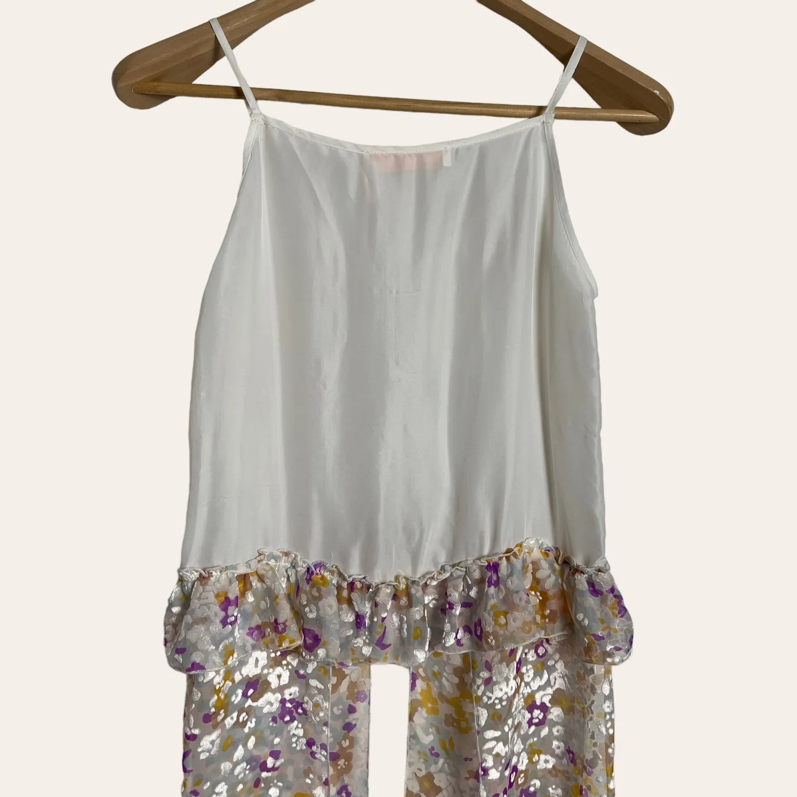 See by Chloe Abstract Felt Asymmetrical BOHO Top Size S - Image 5