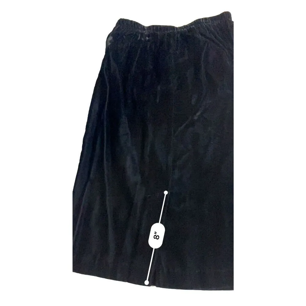 Women's Jessica Howard Black Velvet Skirt Suit Size 4 - Image 5