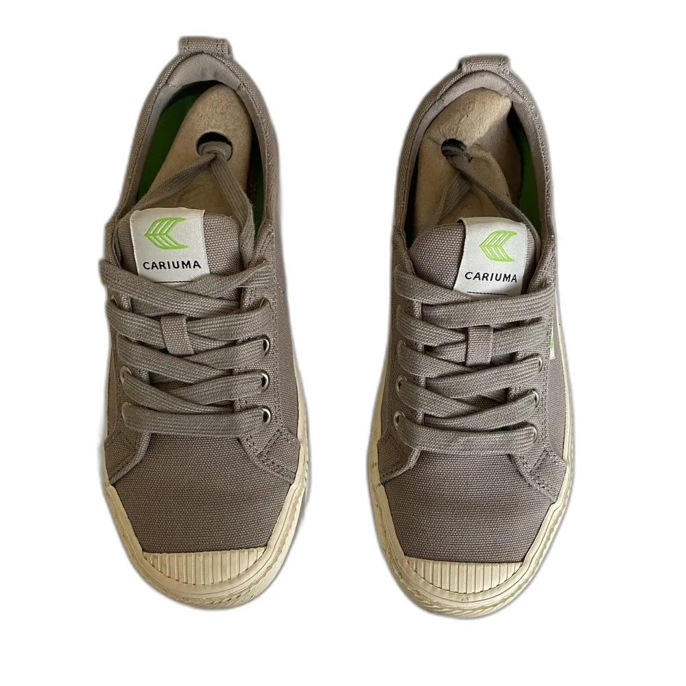 Cariuma Unisex Oca Low Gray Canvas Tennis Shoes Eco - Image 4