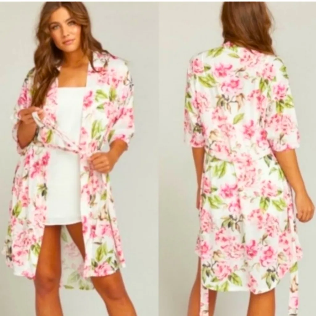 SHOW ME YOUR MUMU Women’s Brie‎ Floral Robe Size O/S - Image 2