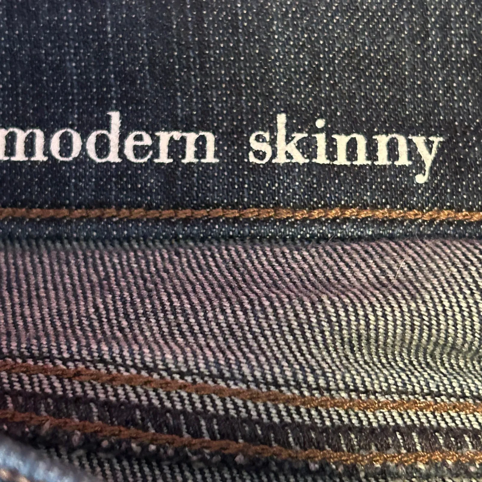 Ann Taylor LOFT Modern Skinny Jeans Dark Wash Cotton Blend Size 4P - Image 8