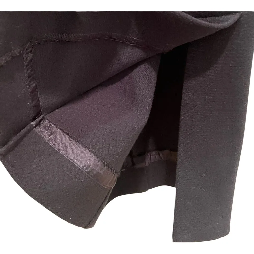 Anthropologie Black‎ Side Slit Straight Trousers Pants Size 2 - Image 3