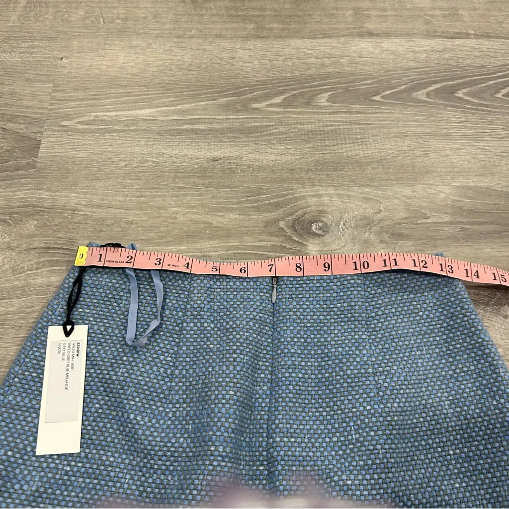 Lagence Blue Tweed Mini Skirt - Image 7