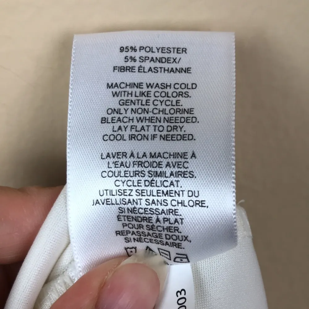 EXPRESS  Women’s White Square Neck Tank Top Bodysuit - Image 7