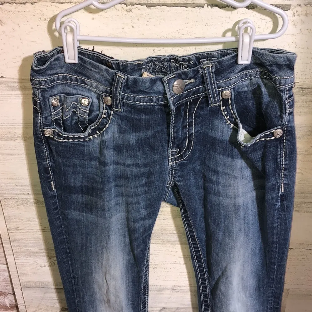 Miss me signature rise boot cut embellished jeans size 27 western countr…​ - Image 3