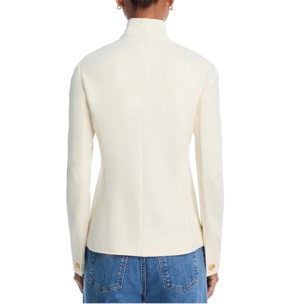 Rag & Bone Slade Textured Ivory Knit Blazer 4 - Image 8