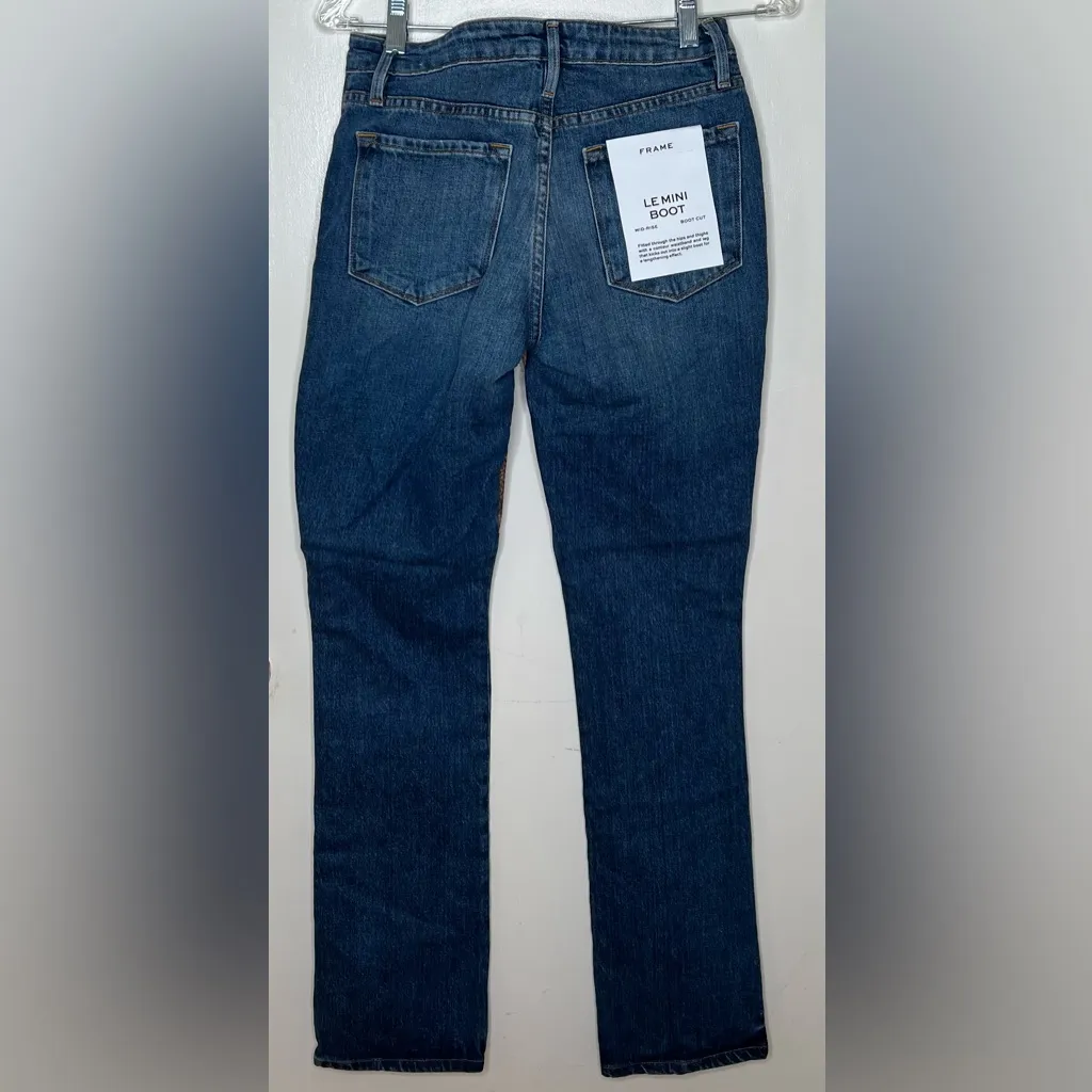 Frame Le Mini Boot Patchwork Jeans, Sz. 24, Women’s, NWT - Image 7