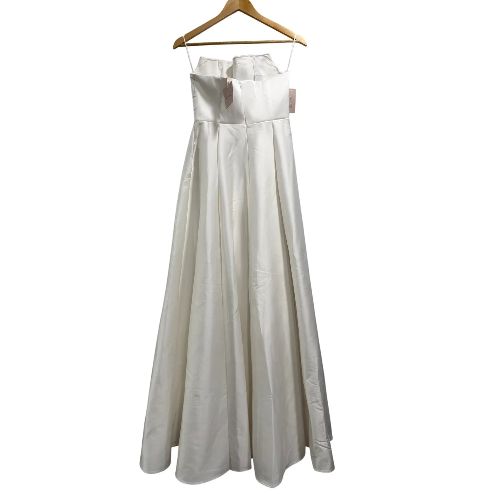 Sau Lee x REVOLVE Heidi White Bridal Bodice Minimalist Satin Gown NWT $795 4 - Image 5