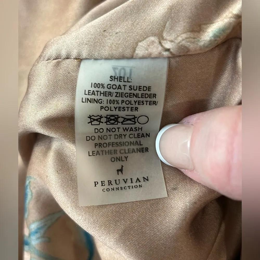 Peruvian Connection Suede Becca Jacket Size Medium - Image 12