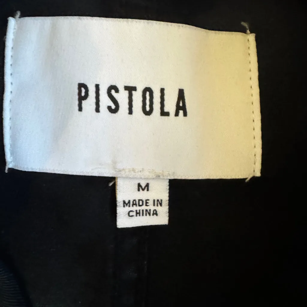 Pistola 100% Cotton Black Button-Up Jumpsuit Size Medium - Image 12