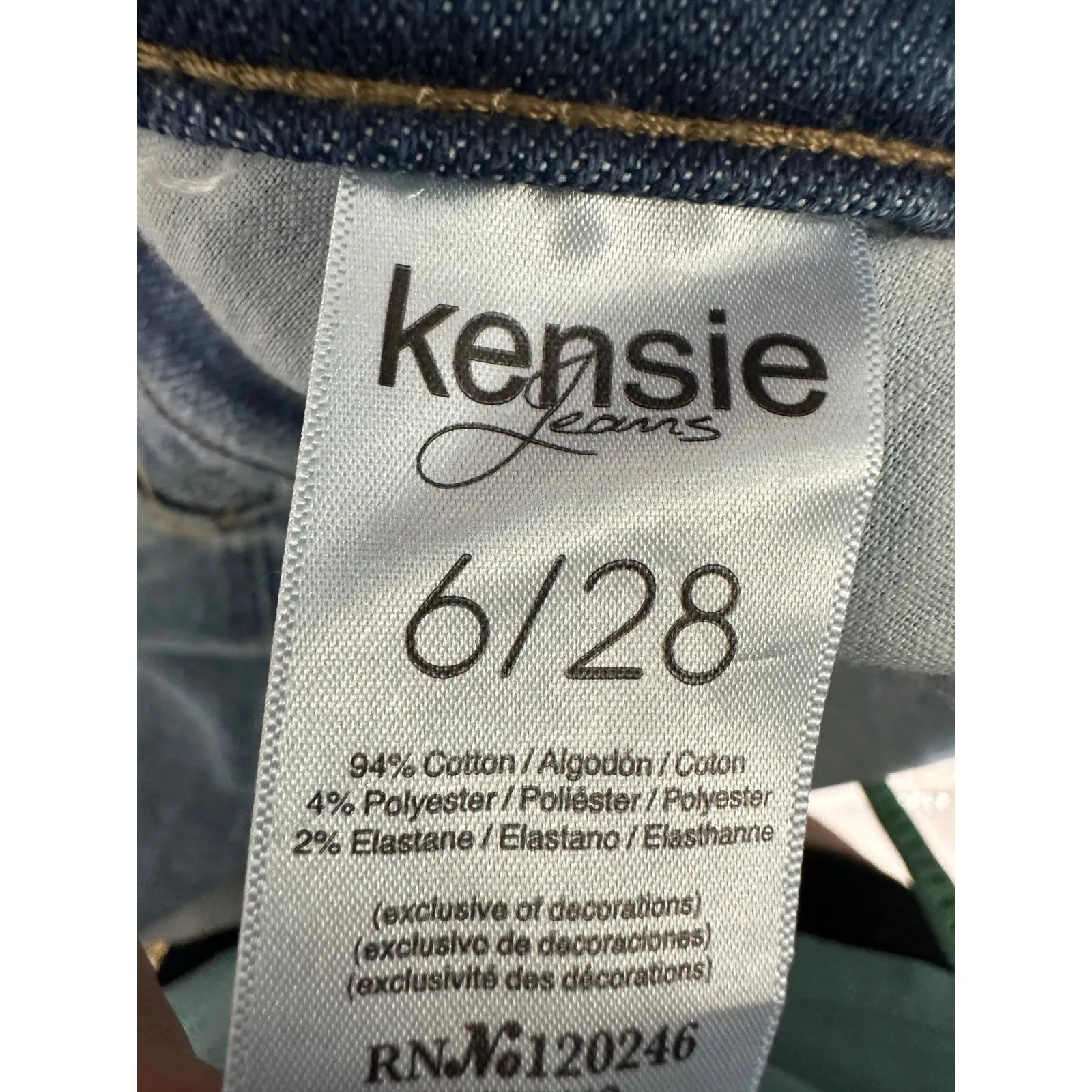 Kensie The Ultimate High Rise Light Wash Blue Skinny Jeans Women's Size 6/28 - Image 7