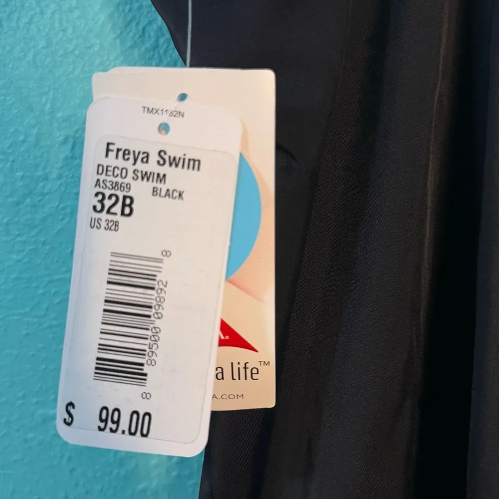 NEW Freya Women's Standard Deco Underwire Molded Tankini Top Black 32B Size undefined - Image 5