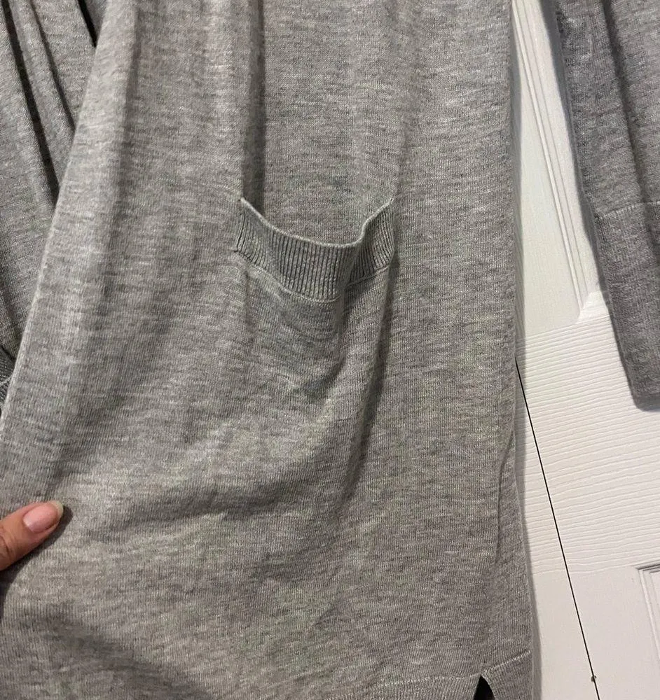 Halogen grey cardigan in small petite - Image 2