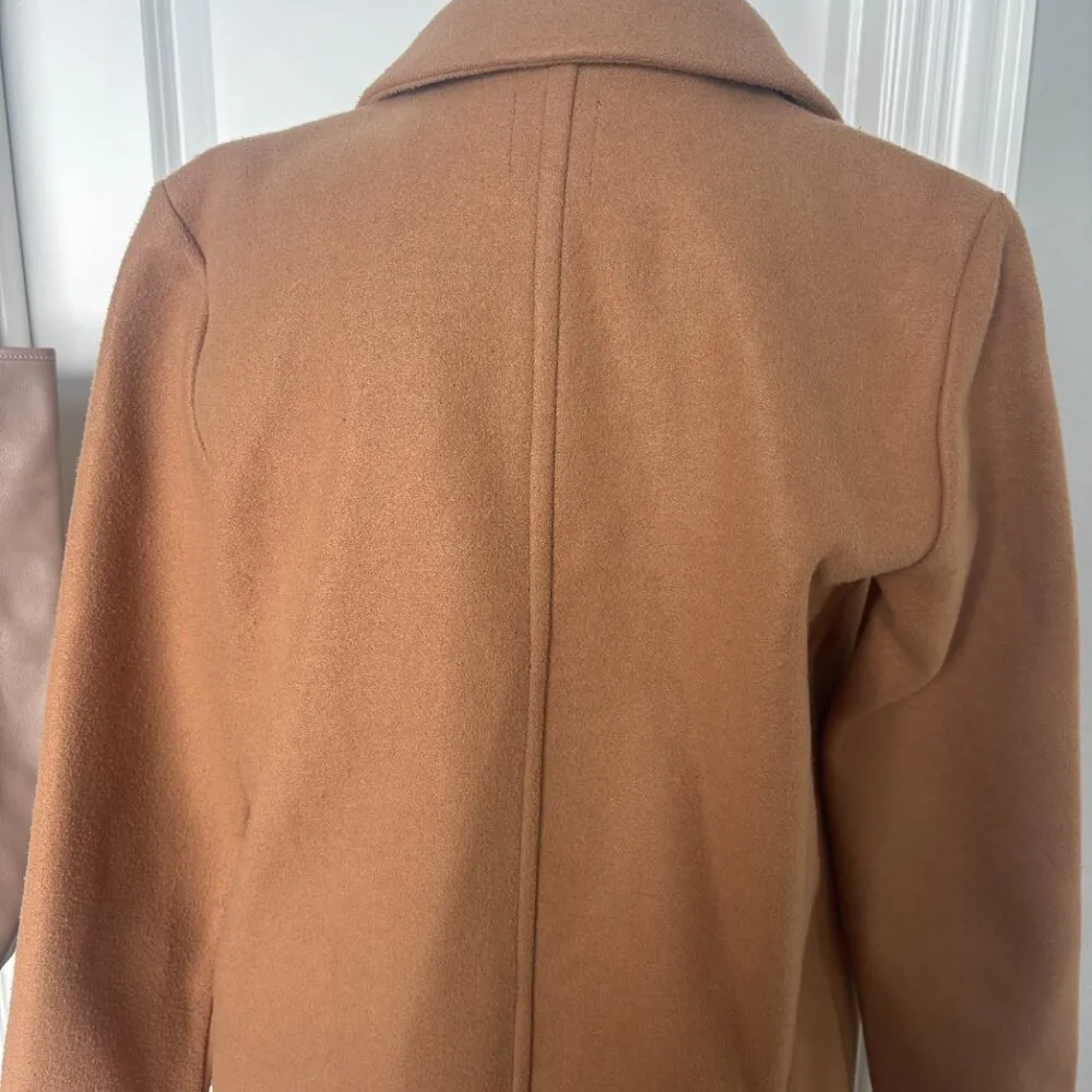 Zara Camel Coat M Preloved - Image 2