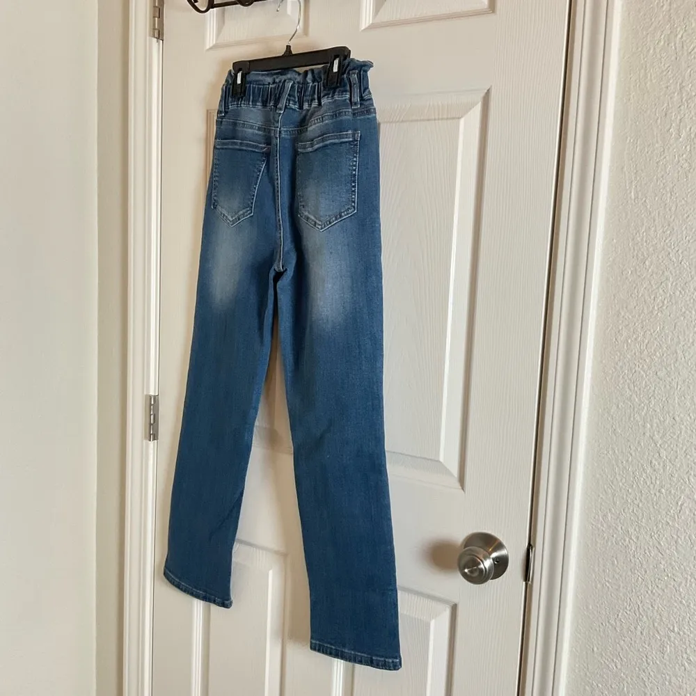 Black label women Blue Denim Jeans size medium - Image 6