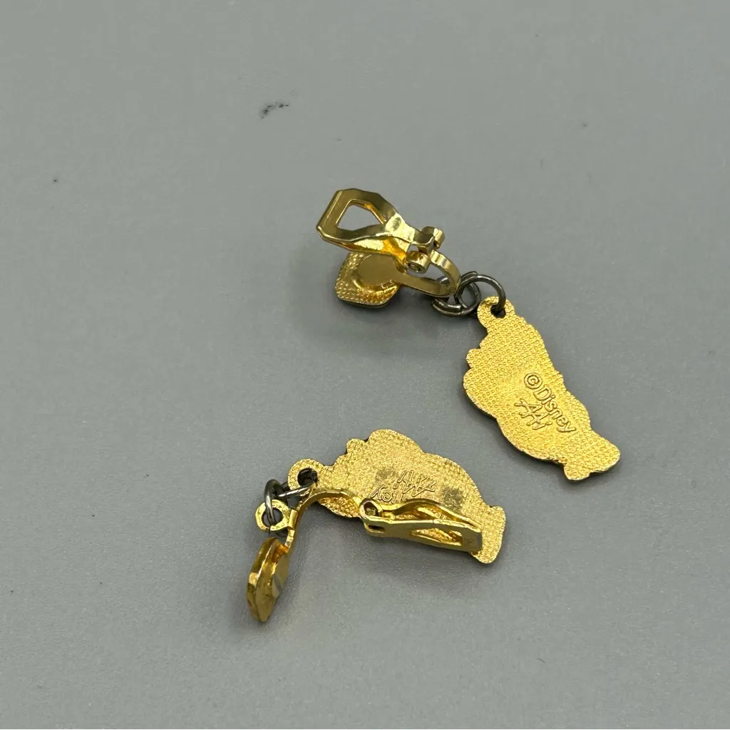 Vintage Disney Winnie the Pooh Enamel Clip Earrings - Image 11