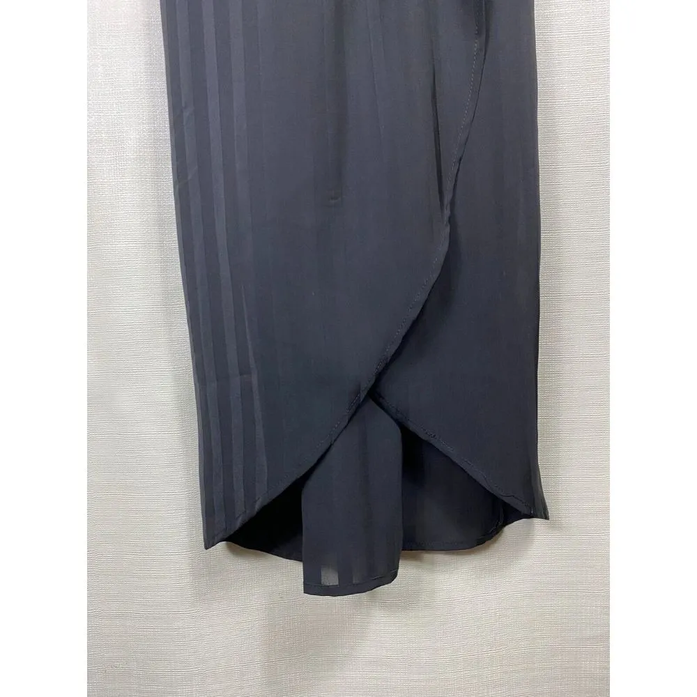 Lulus Panache Backless Midi Dress Black Sz M Sleeveless Plunge V-Neck Whimsigoth - Image 7