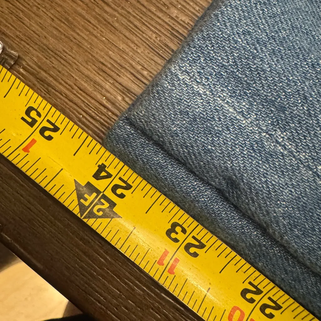 Free People Wide leg Jean crops Blue Denim 24" inseam size 10 - Image 3