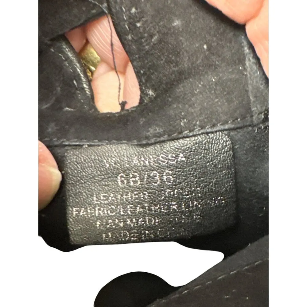 Vince Camuto Womens Black Leather & Suede Knee Boots Size 6B SKU 7172 - Image 11