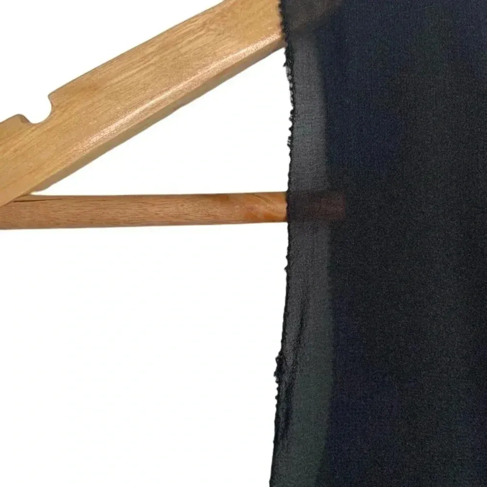 Proenza Schouler Black Sleeveless Ruched Georgette Lace Dress Size 4 - Image 11