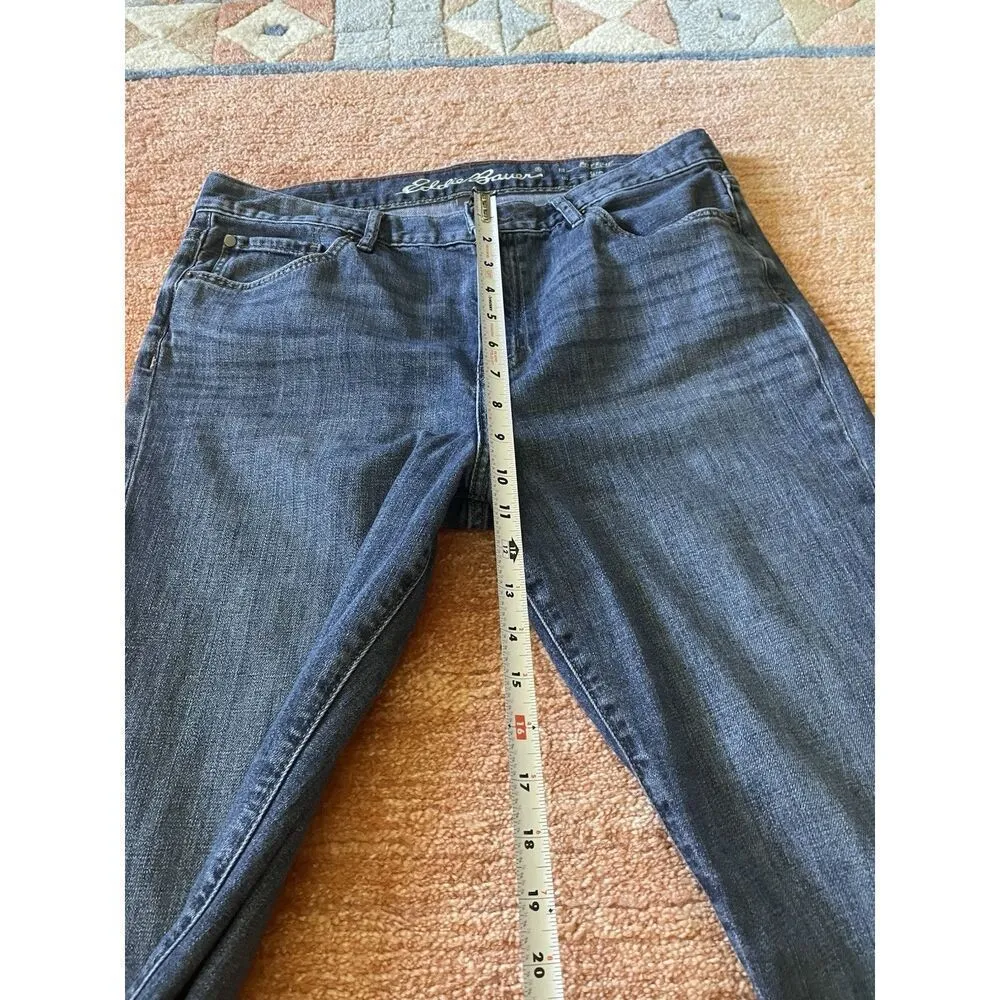 EDDIE BAUER & Women's Boyfriend Mid-Rise Blue Jeans - Slim Fit Size T8 - Image 9