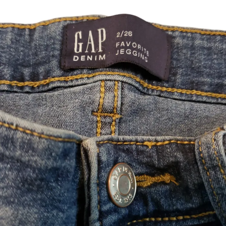 Gap Jeans Size 26 Favorite Jegging Blue Denim Pants Stretch Gap Denim Jeans Women's Mid Rise Jeans - Image 5