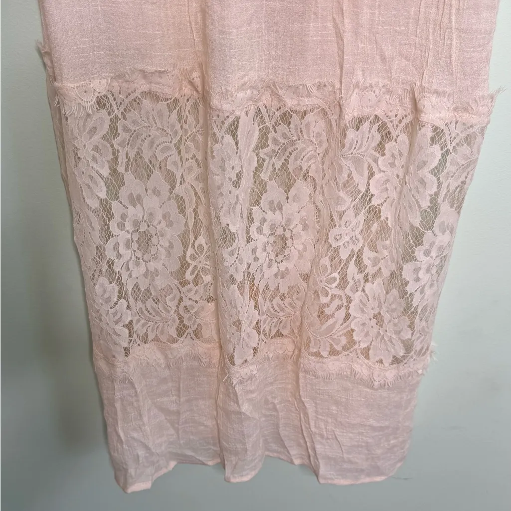 Forever 21 Blush Lace Maxi Small Dress - Image 8