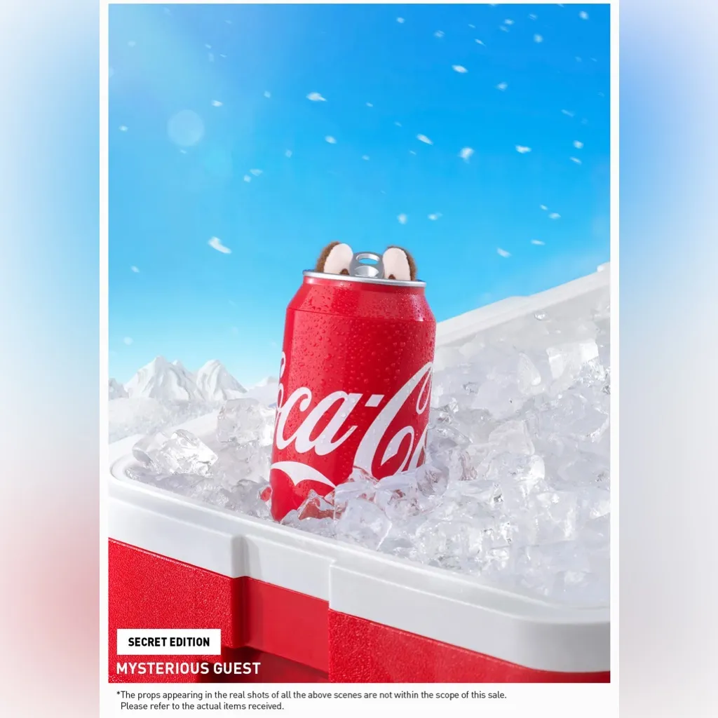 Pop Mart The Monsters Coca Cola Coke Mysterious Guest Secret Labubu Face Pendant Red - Image 3