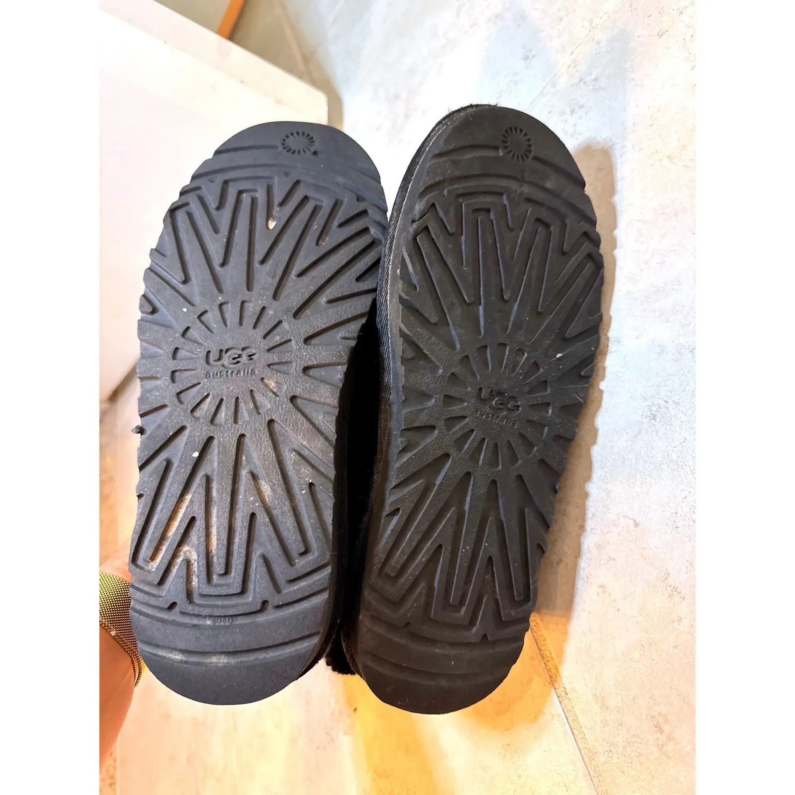 UGG Australia Black Classic CardyKnit Button Tall Boots, Size 7 - Image 9