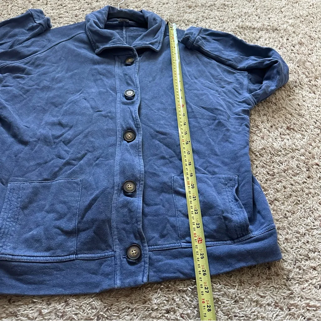 Poetry Fashion Hemp & Organic Cotton Jersey Jacket Blue Size 4 sustianable - Image 5