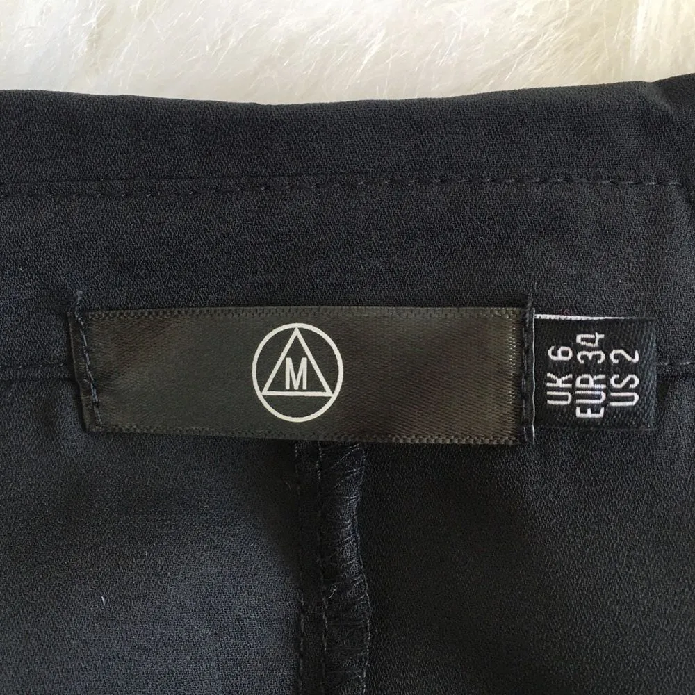 🆕Missguided Black Sheer Long Sleeve Crop Top - Image 4