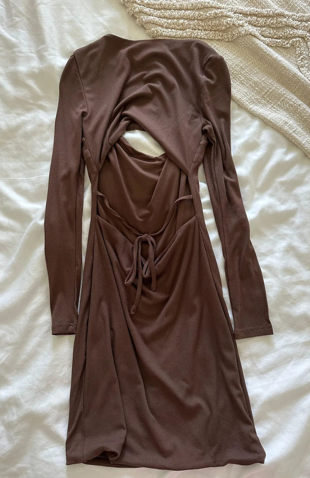 Brown Mini Dress - Image 5