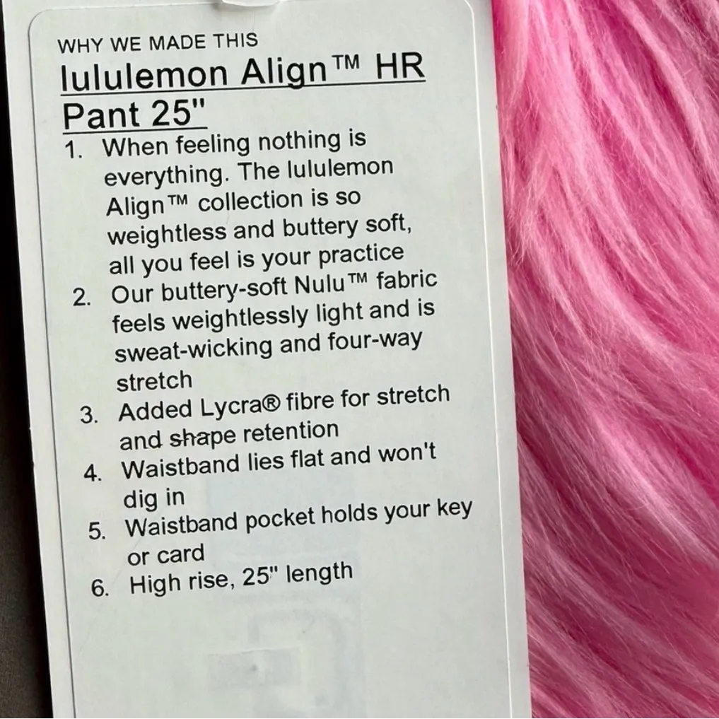 Lululemon Size 12 align HR 23” warm ash grey, NWT - Image 2