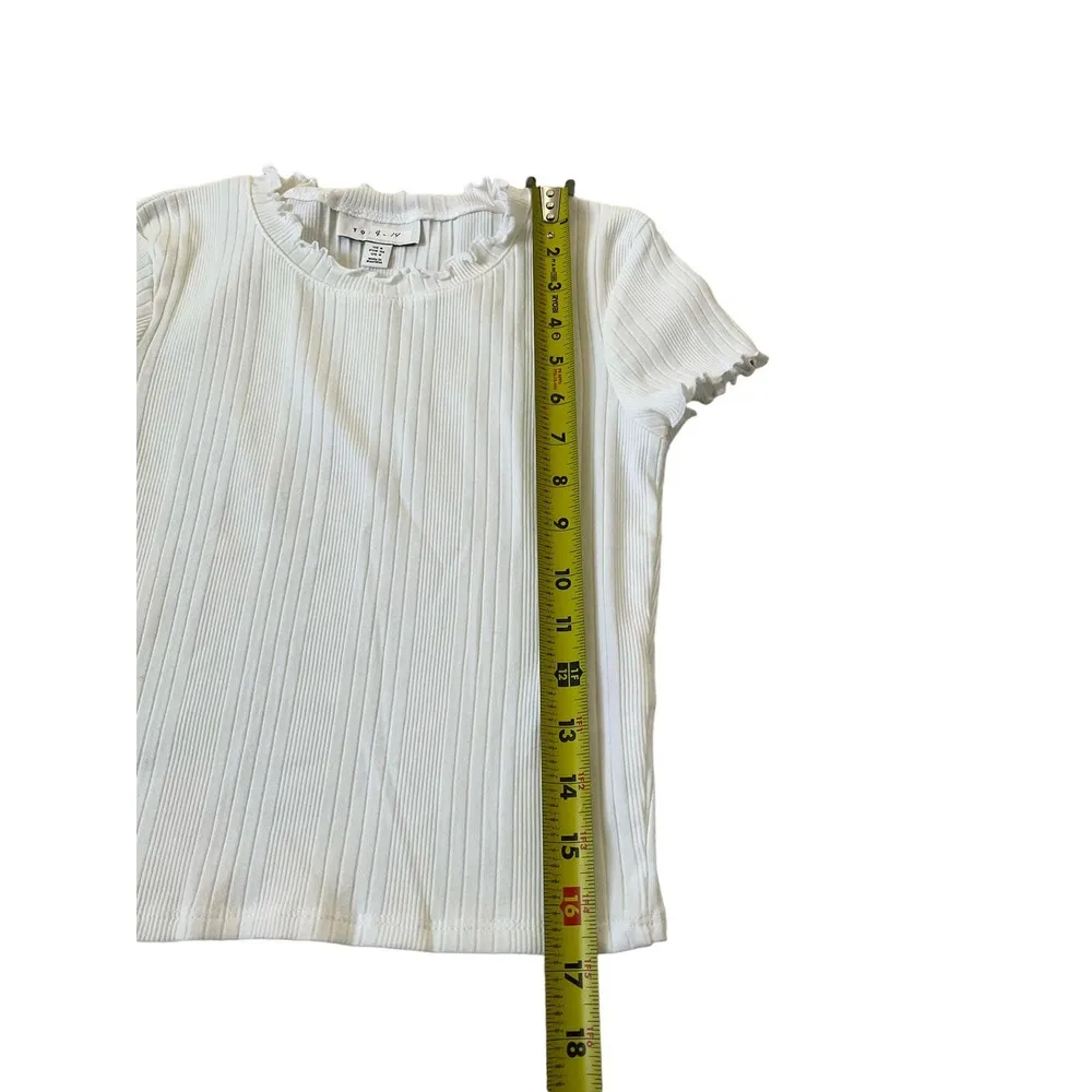 Topshop White Crop Top Size 4 (4-14) - Image 7