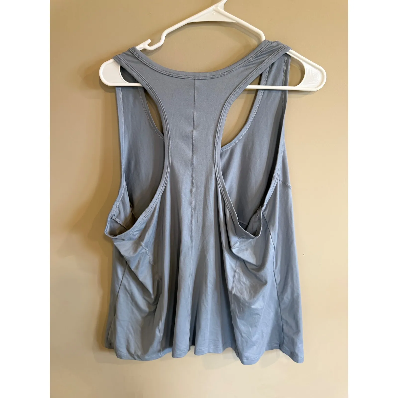 Fabletics Athletic Tank Top Blue Gray 1X Racerback Workout Gym - Image 3