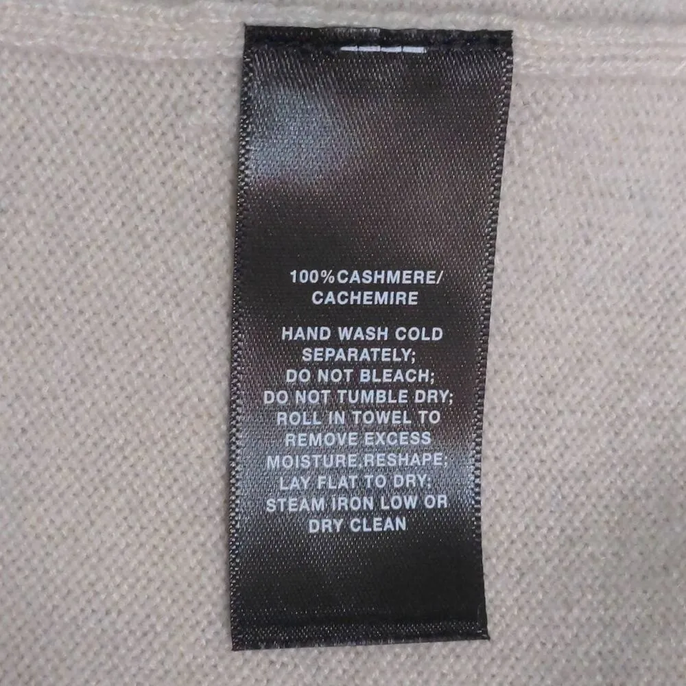 Lafayette 148 New York Womens Pullover Sweater Beige 100% Cashmere Sleeveless M - Image 6