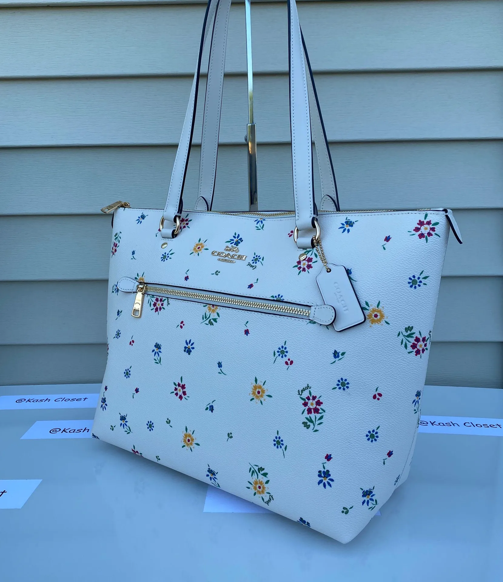 Coach Wildflower Printed Gallery Large Tote -Chalk Multi - Image 4