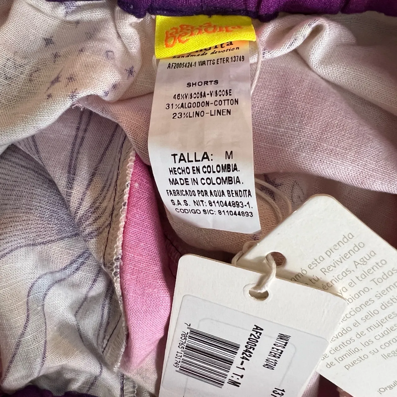 Agua Bendita x Wintersteen Shorts Pull On Embroidery Beading Celestial Med New - Image 3